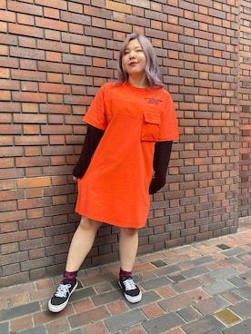 「膝丈」｜Ｓさん（レディース・155cm）の春コーディネート