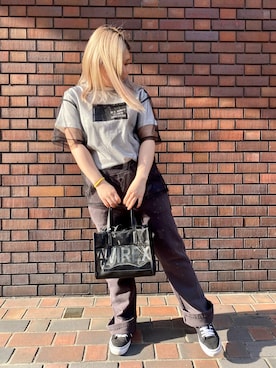 「レディース」｜「アイテム（スウェットパンツ）」を使った、Ｓさん（レディース・155cm）の春コーディネート