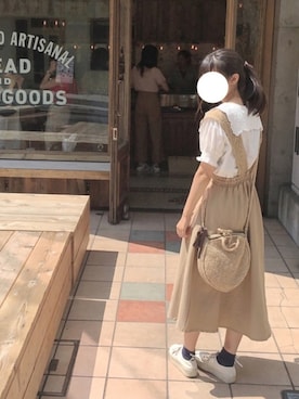 「サークルバッグ」｜コツメカワウソさん（レディース・159cm）の夏コーディネート