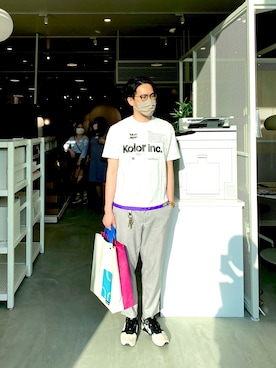 「CABANE de ZUCCa（カバンドズッカ）のアイテム（アナログ腕時計）」を使った、konitagさん（メンズ・177cm）の夏コーディネート