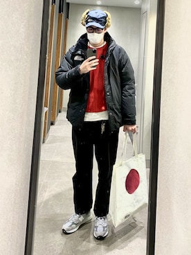 「thenorthface」｜「アイテム（ジャケット/アウター）」を使った、konitagさん（メンズ・177cm）の冬コーディネート