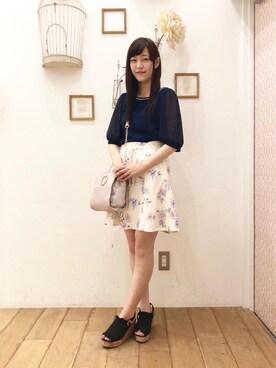 マジェスティックレゴン西宮ガーデンズ店スタッフさん(レディース・164cm)の夏コーディネート