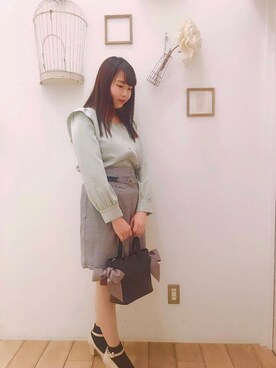 マジェスティックレゴン西宮ガーデンズ店スタッフさん（レディース・155cm）の冬コーディネート