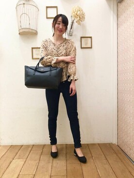 マジェスティックレゴン西宮ガーデンズ店スタッフさん（レディース・164cm）の冬コーディネート