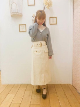 マジェスティックレゴン西宮ガーデンズ店スタッフさん（レディース・153cm）の冬コーディネート