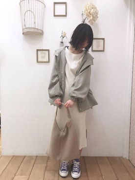 「amelier MAJESTIC LEGON（アメリエルマジェスティックレゴン）のアイテム」を使った、マジェスティックレゴン西宮ガーデンズ店スタッフさん（レディース・155cm）の冬コーディネート