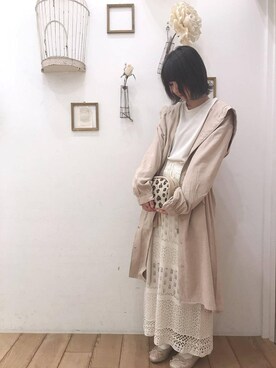 「amelier MAJESTIC LEGON（アメリエルマジェスティックレゴン）のアイテム」を使った、マジェスティックレゴン西宮ガーデンズ店スタッフさん（レディース・155cm）の冬コーディネート