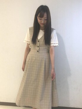 マジェスティックレゴン西宮ガーデンズ店スタッフさん(レディース・153cm)の夏コーディネート