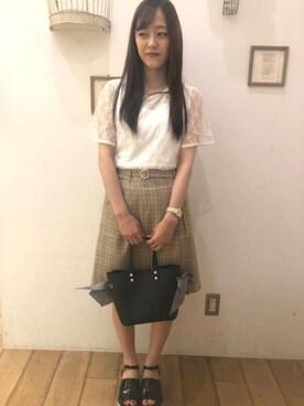 マジェスティックレゴン西宮ガーデンズ店スタッフさん（レディース・153cm）の夏コーディネート