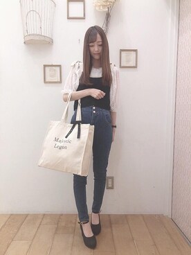 マジェスティックレゴン西宮ガーデンズ店スタッフさん（レディース・153cm）の夏コーディネート