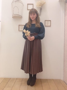 マジェスティックレゴン西宮ガーデンズ店スタッフさん(レディース・155cm)の秋コーディネート