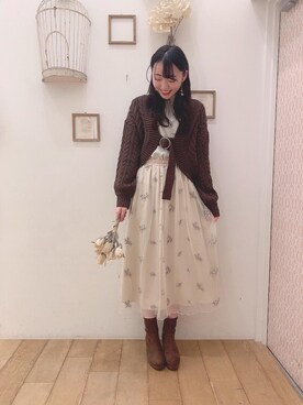 マジェスティックレゴン西宮ガーデンズ店スタッフさん（レディース・164cm）の秋コーディネート