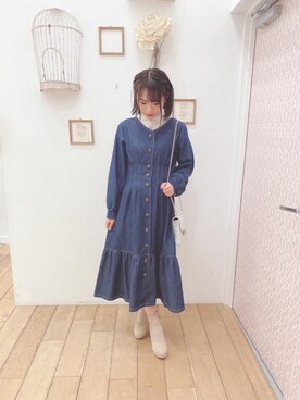 マジェスティックレゴン西宮ガーデンズ店スタッフさん(レディース・155cm)の冬コーディネート