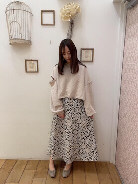 マジェスティックレゴン西宮ガーデンズ店スタッフさん（レディース・153cm）の春コーディネート
