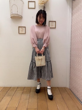 マジェスティックレゴン西宮ガーデンズ店スタッフさん（レディース・155cm）の春コーディネート