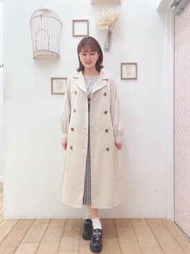 マジェスティックレゴン西宮ガーデンズ店スタッフさん（レディース・155cm）の春コーディネート