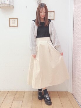 マジェスティックレゴン西宮ガーデンズ店スタッフさん（レディース・155cm）の春コーディネート