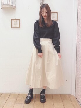 マジェスティックレゴン西宮ガーデンズ店スタッフさん（レディース・155cm）の春コーディネート