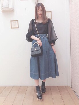 マジェスティックレゴン西宮ガーデンズ店スタッフさん(レディース・153cm)の春コーディネート