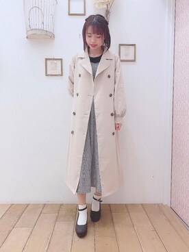 マジェスティックレゴン西宮ガーデンズ店スタッフさん（レディース・155cm）の春コーディネート
