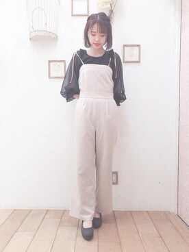 マジェスティックレゴン西宮ガーデンズ店スタッフさん（レディース・155cm）の春コーディネート