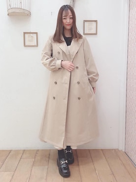 マジェスティックレゴン西宮ガーデンズ店スタッフさん（レディース・153cm）の春コーディネート