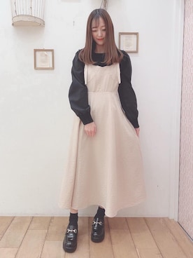 マジェスティックレゴン西宮ガーデンズ店スタッフさん（レディース・153cm）の春コーディネート