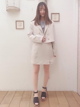 マジェスティックレゴン西宮ガーデンズ店スタッフさん(レディース・153cm)の春コーディネート