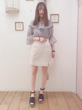 マジェスティックレゴン西宮ガーデンズ店スタッフさん(レディース・153cm)の春コーディネート
