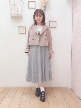 マジェスティックレゴン西宮ガーデンズ店スタッフさん（レディース・155cm）の春コーディネート