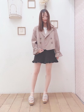 マジェスティックレゴン西宮ガーデンズ店スタッフさん（レディース・153cm）の春コーディネート