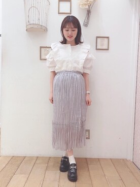 マジェスティックレゴン西宮ガーデンズ店スタッフさん（レディース・155cm）の春コーディネート