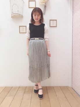 マジェスティックレゴン西宮ガーデンズ店スタッフさん（レディース・155cm）の春コーディネート