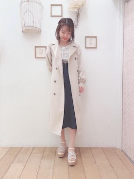 マジェスティックレゴン西宮ガーデンズ店スタッフさん(レディース・155cm)の春コーディネート