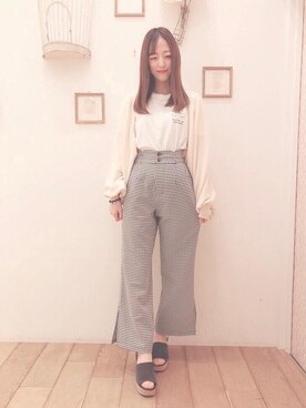 マジェスティックレゴン西宮ガーデンズ店スタッフさん（レディース・153cm）の春コーディネート