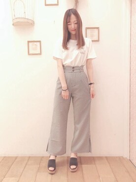 マジェスティックレゴン西宮ガーデンズ店スタッフさん（レディース・153cm）の春コーディネート