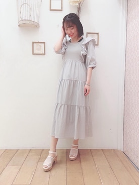 マジェスティックレゴン西宮ガーデンズ店スタッフさん（レディース・155cm）の春コーディネート