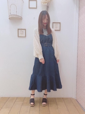 マジェスティックレゴン西宮ガーデンズ店スタッフさん（レディース・153cm）の春コーディネート