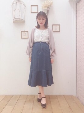 マジェスティックレゴン西宮ガーデンズ店スタッフさん（レディース・155cm）の春コーディネート