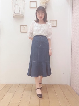 マジェスティックレゴン西宮ガーデンズ店スタッフさん（レディース・155cm）の春コーディネート