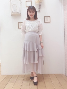 マジェスティックレゴン西宮ガーデンズ店スタッフさん（レディース・155cm）の春コーディネート