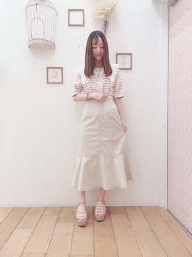 マジェスティックレゴン西宮ガーデンズ店スタッフさん（レディース・153cm）の春コーディネート