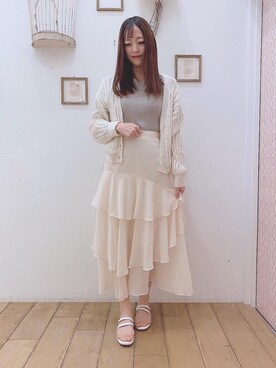 マジェスティックレゴン西宮ガーデンズ店スタッフさん(レディース・153cm)の春コーディネート