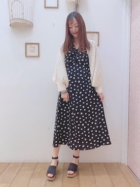 マジェスティックレゴン西宮ガーデンズ店スタッフさん（レディース・153cm）の春コーディネート