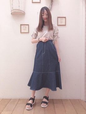 マジェスティックレゴン西宮ガーデンズ店スタッフさん(レディース・153cm)の春コーディネート