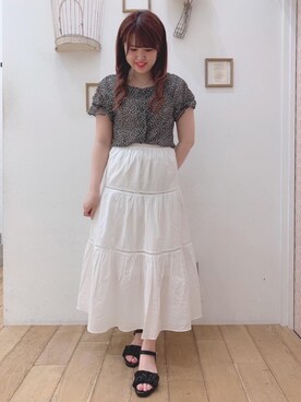 マジェスティックレゴン西宮ガーデンズ店スタッフさん(レディース・155cm)の夏コーディネート