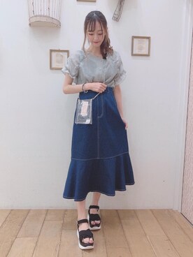 マジェスティックレゴン西宮ガーデンズ店スタッフさん(レディース・153cm)の夏コーディネート