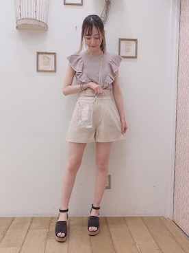 マジェスティックレゴン西宮ガーデンズ店スタッフさん（レディース・153cm）の夏コーディネート