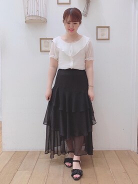 マジェスティックレゴン西宮ガーデンズ店スタッフさん（レディース・155cm）の夏コーディネート