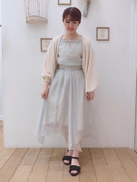 マジェスティックレゴン西宮ガーデンズ店スタッフさん（レディース・155cm）の夏コーディネート